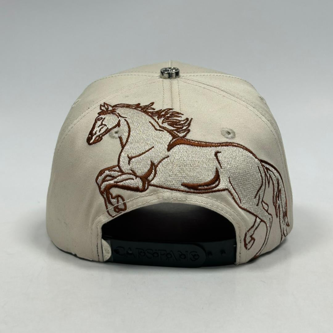 Gorra herradura beige/brown