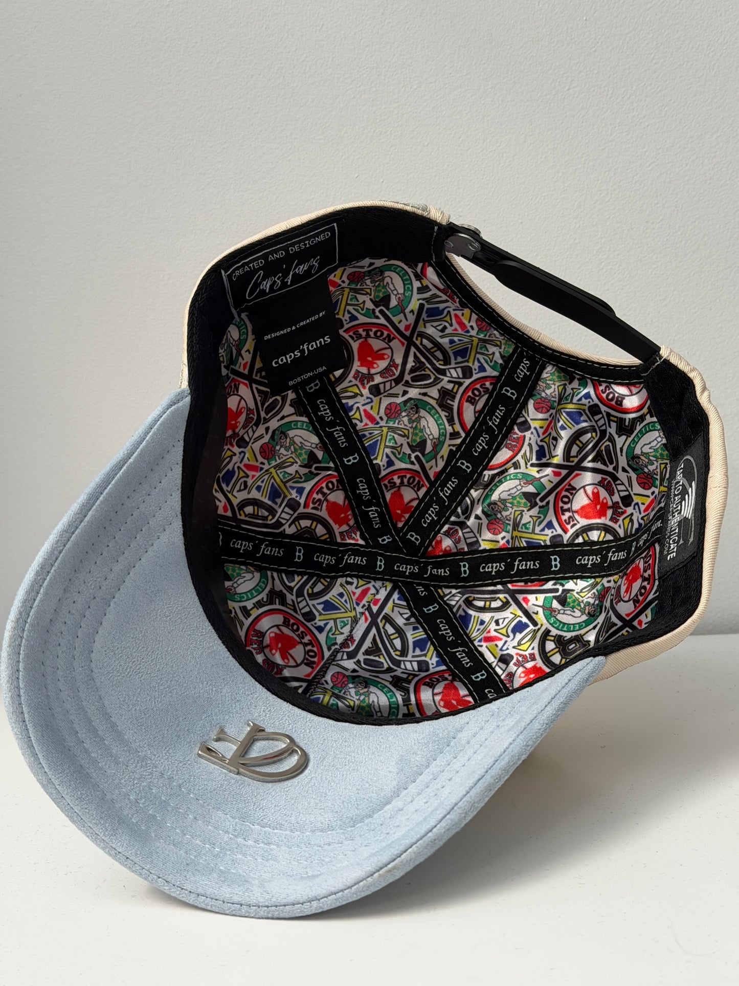 GORRA BOSTON BEIGE BLUE