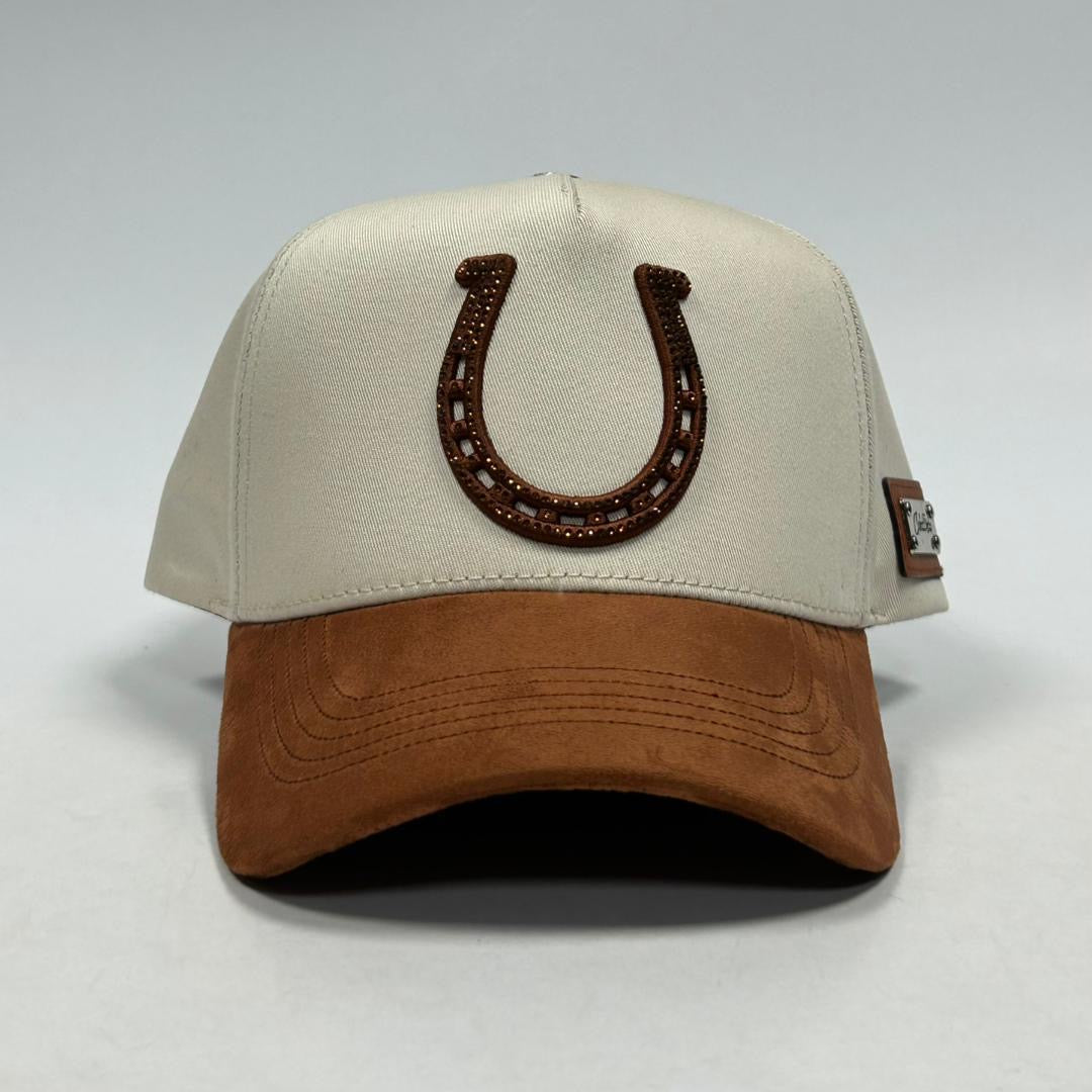 Gorra herradura beige/brown