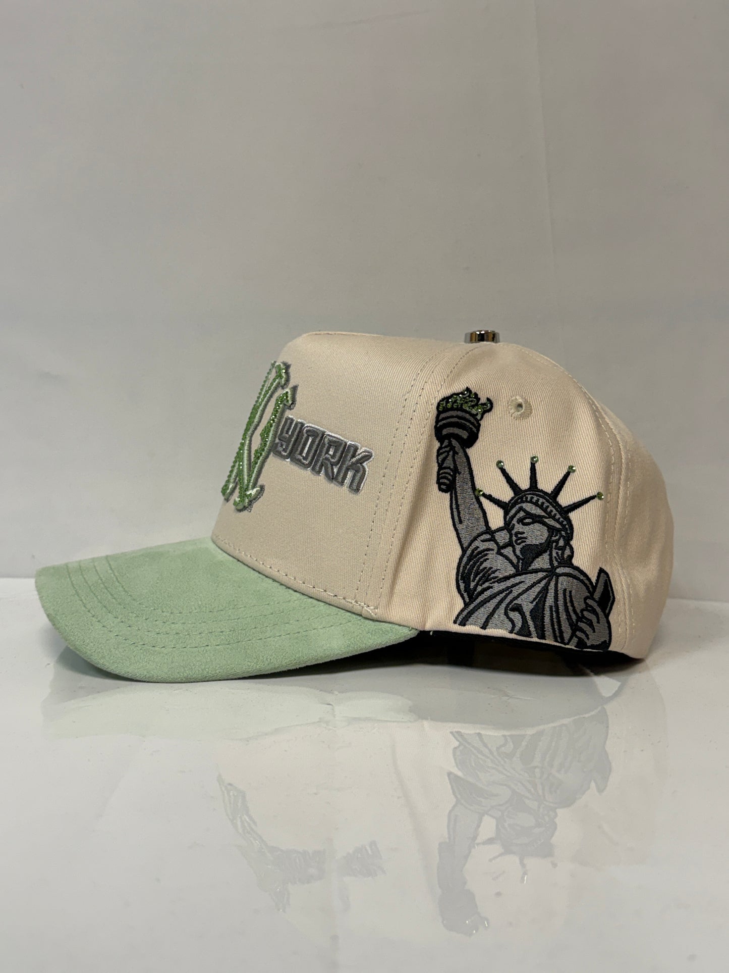 Gorra NY Cristals beige/green