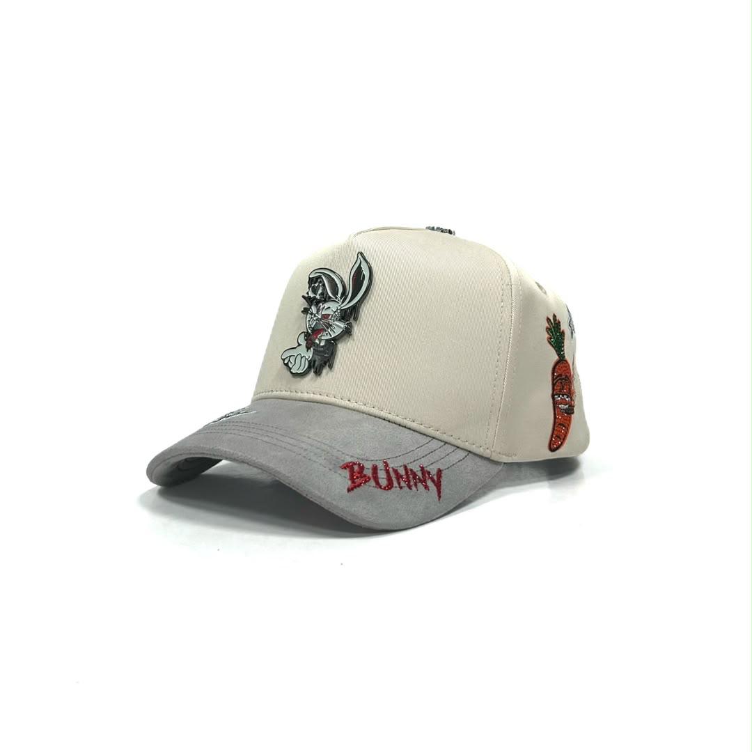 Gorra Bad Bunny beige gray