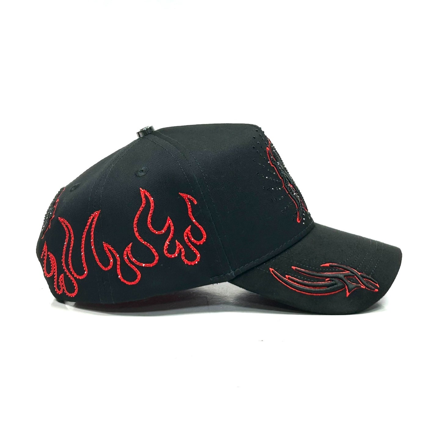 Gorra NY flame crystals