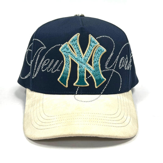 Gorra NY CRYSTALS BLUE/BEIGE