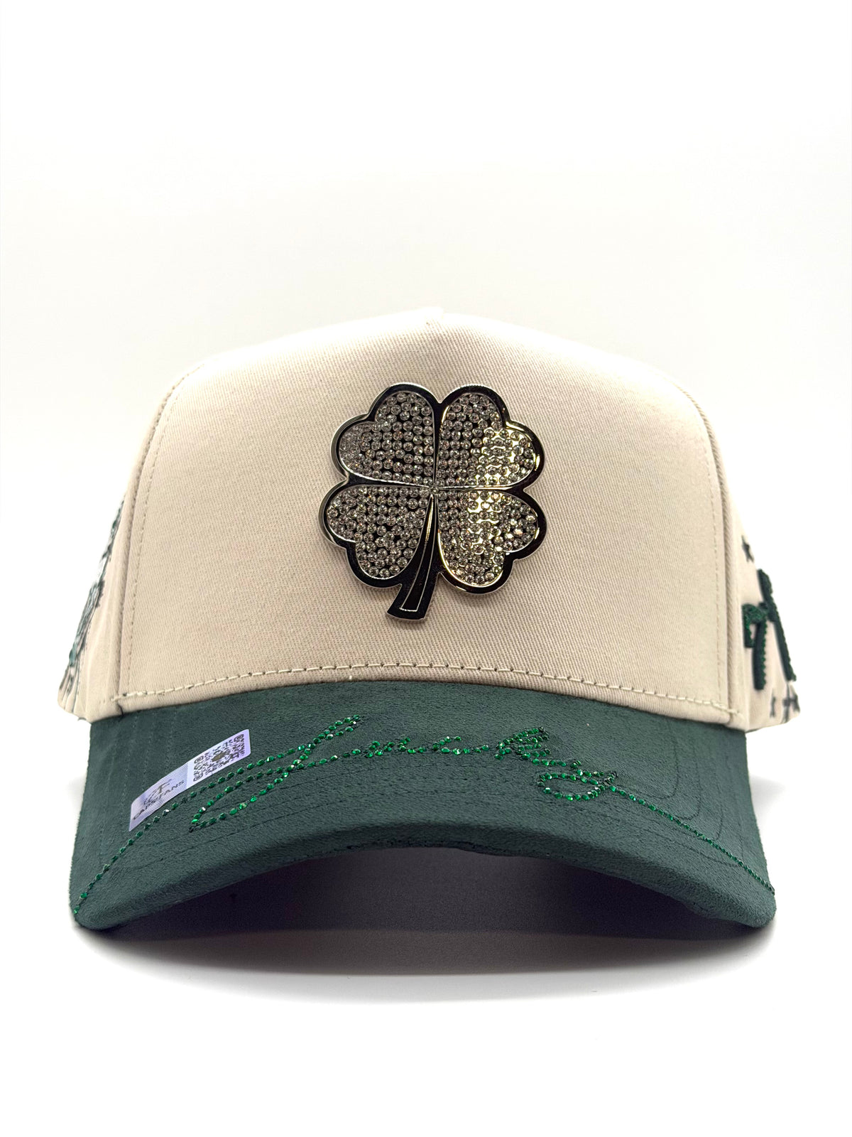 Gorra Trébol beige green