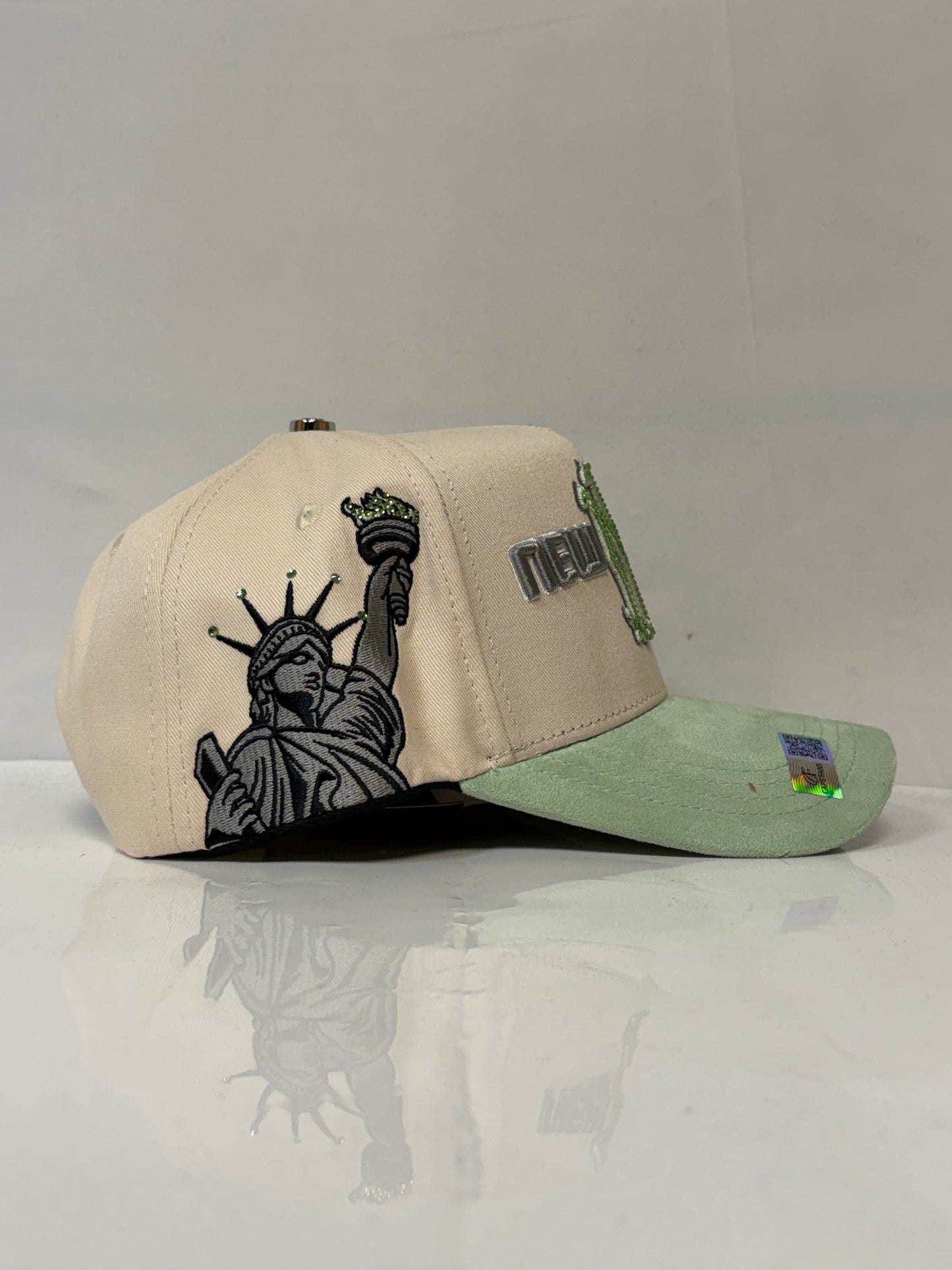 Gorra NY Cristals beige/green