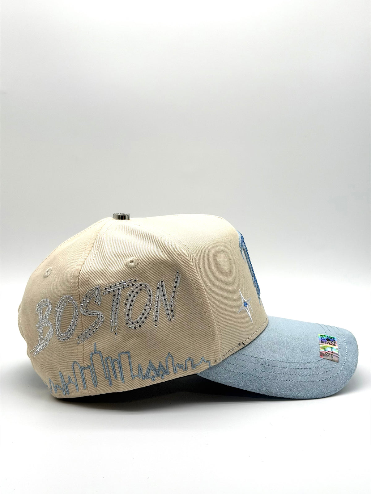 Gorra Boston city beige blue 2