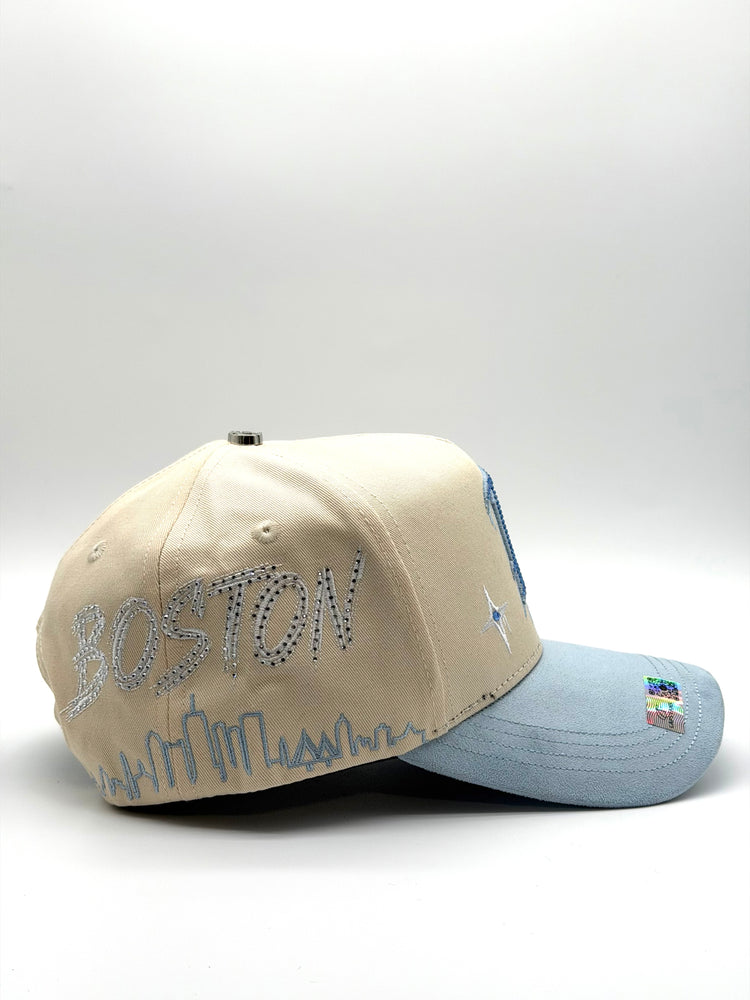 Gorra Boston city beige blue 2