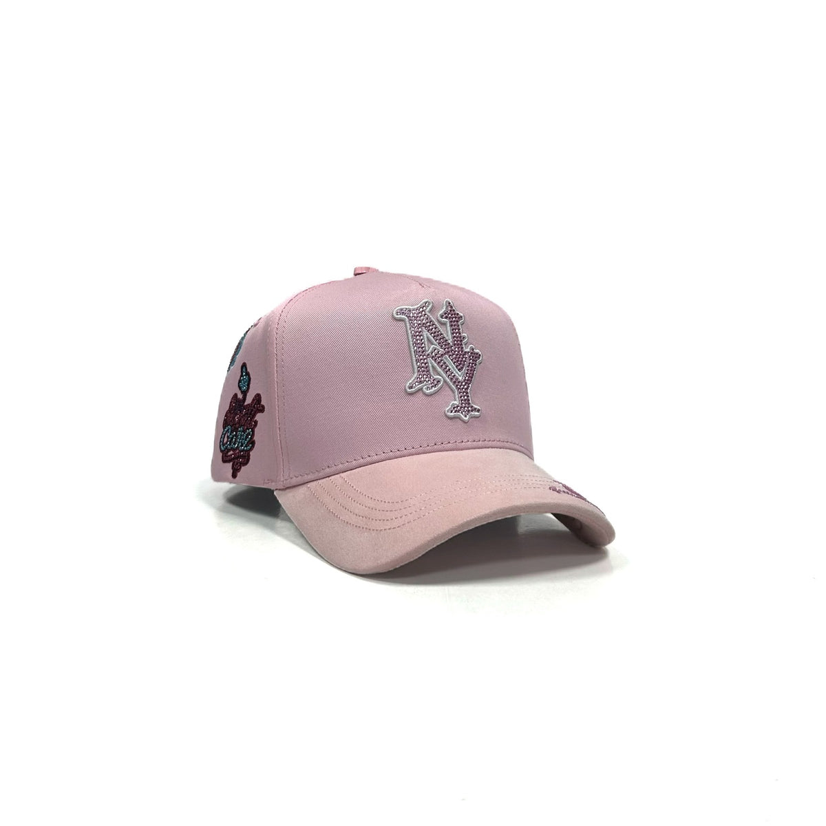Gorra NY patches Pink