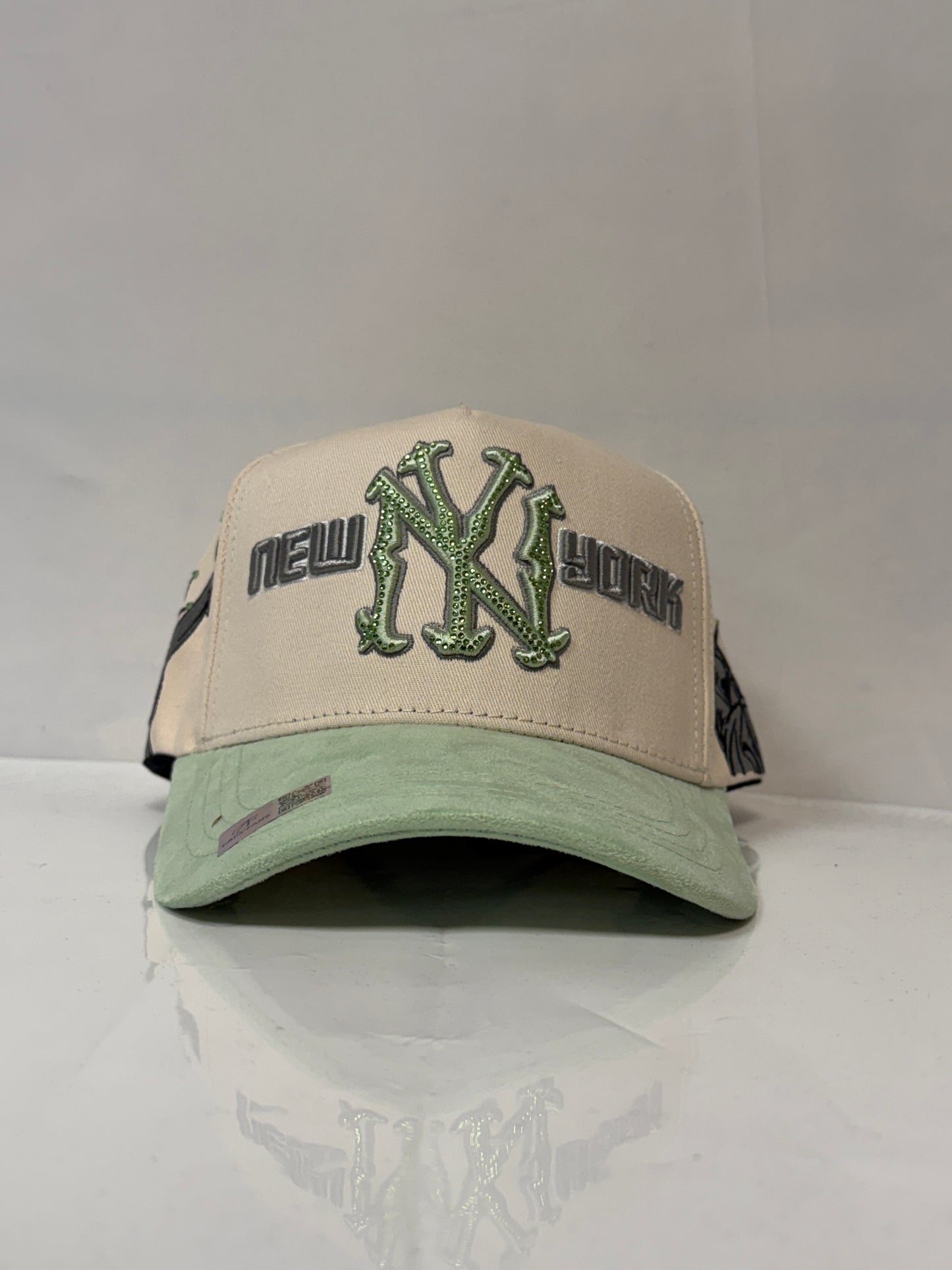 Gorra NY Cristals beige/green