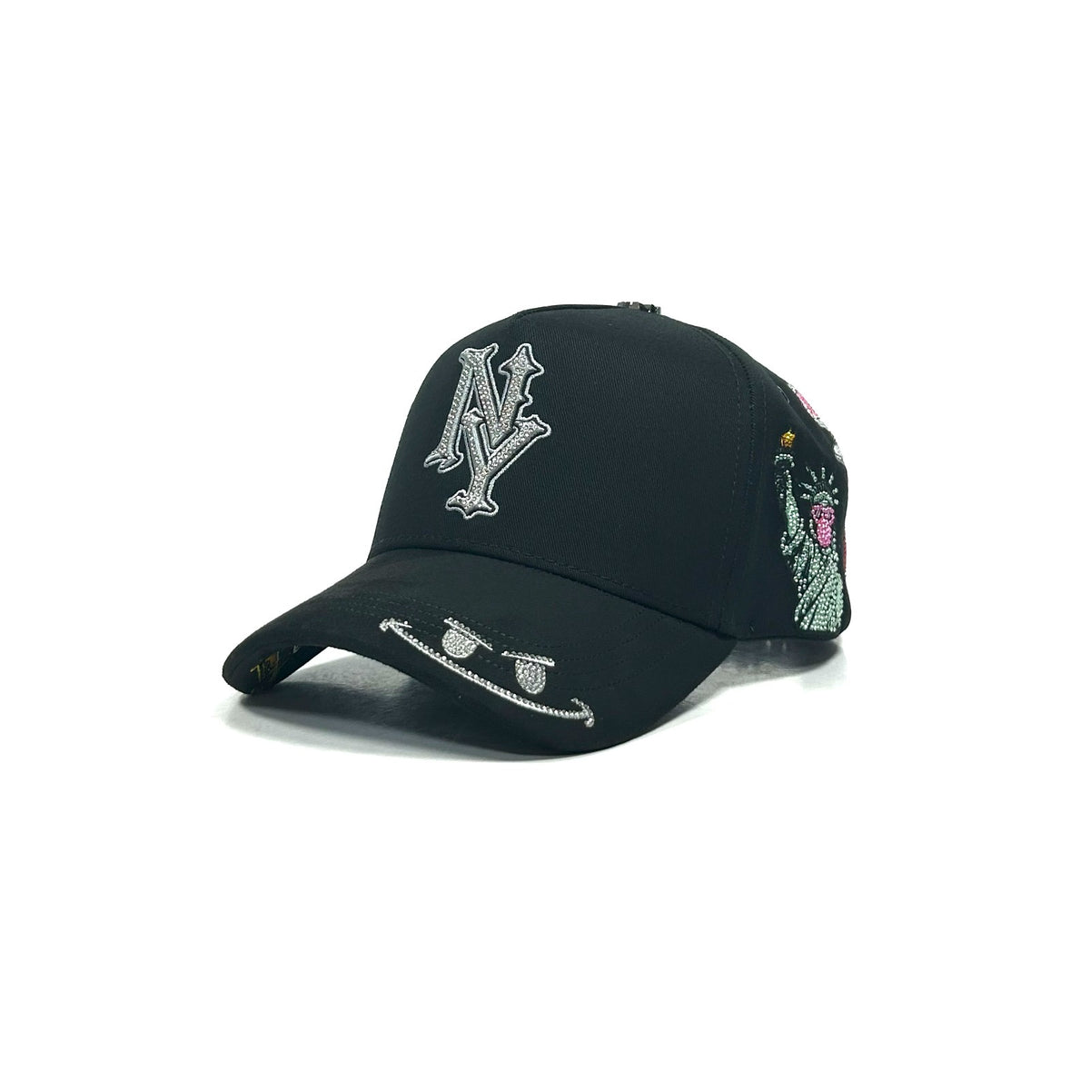 Gorra NY patches black