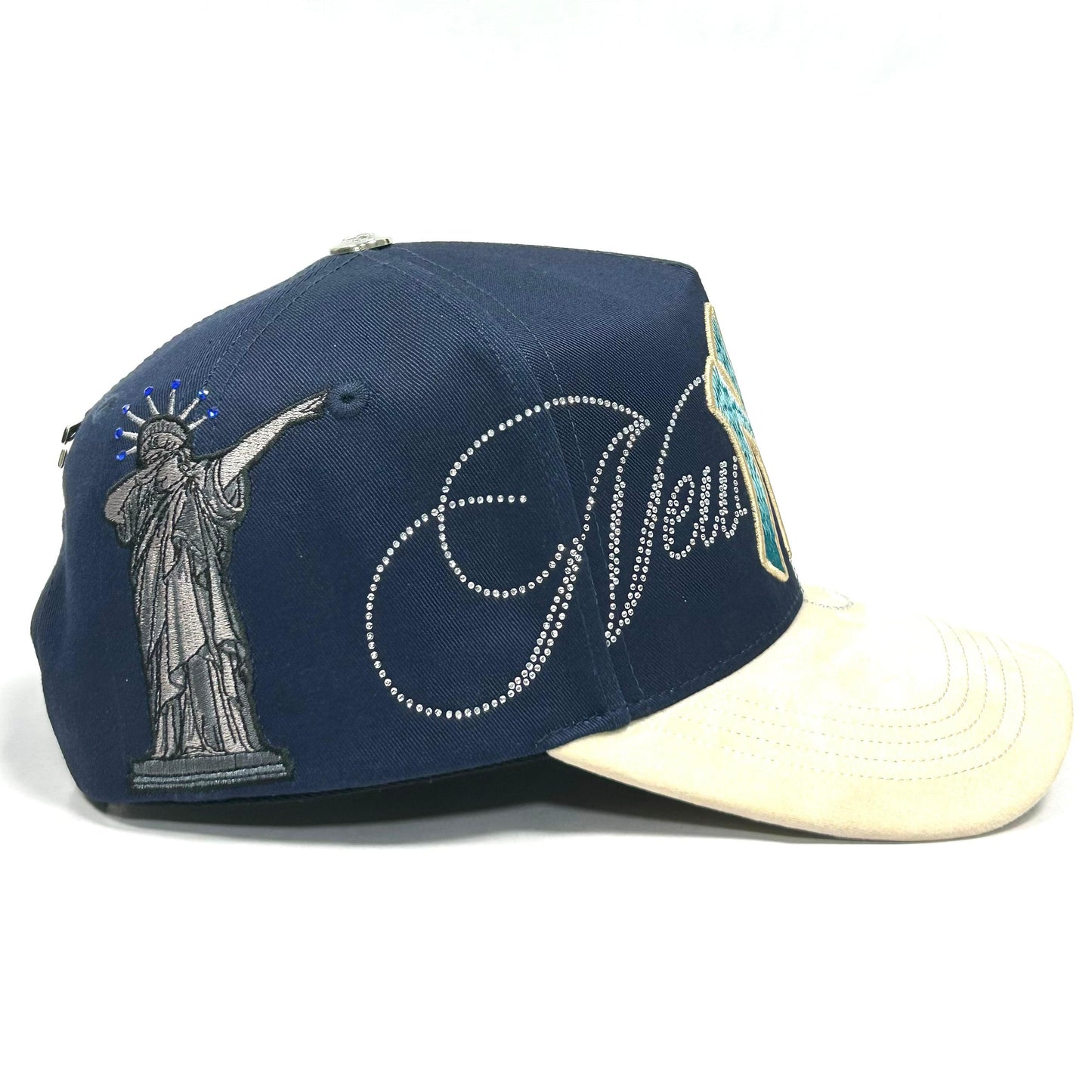 Gorra NY CRYSTALS BLUE/BEIGE