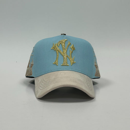 Gorra NY change color blue/purple