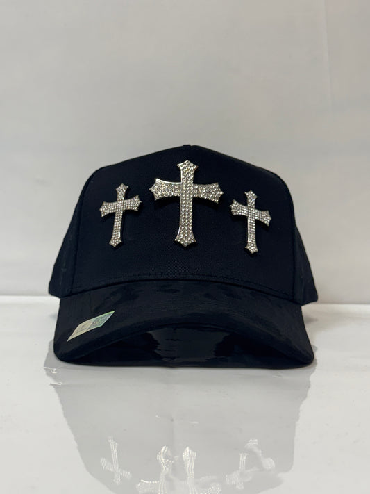 GORRA 3 Cruzes silver
