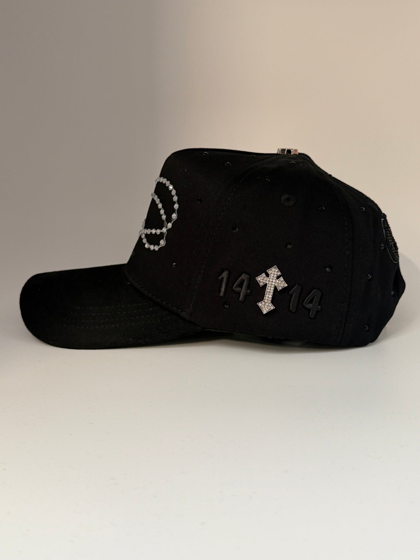 Gorra rosario negra / silver