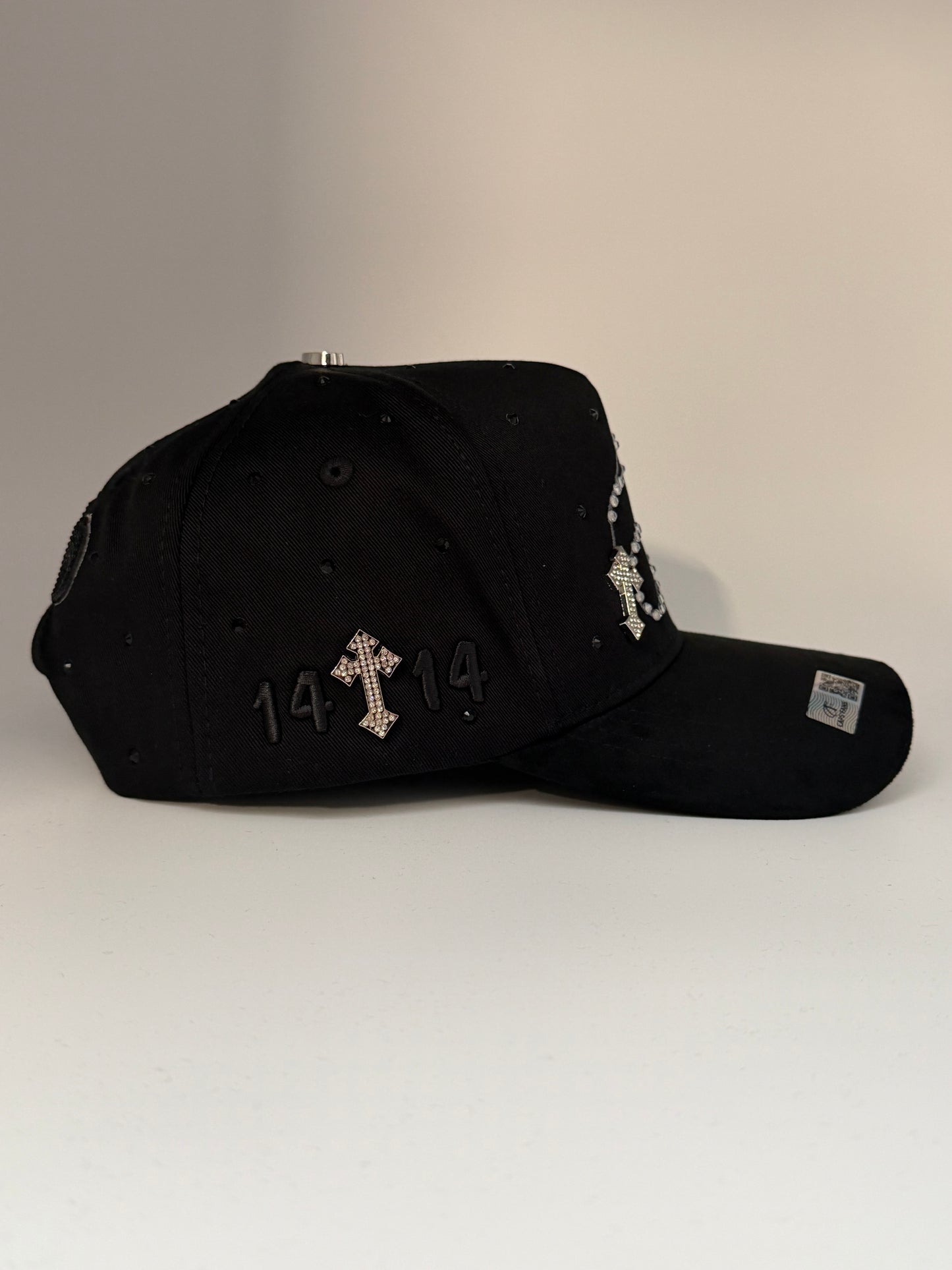 Gorra rosario negra / silver