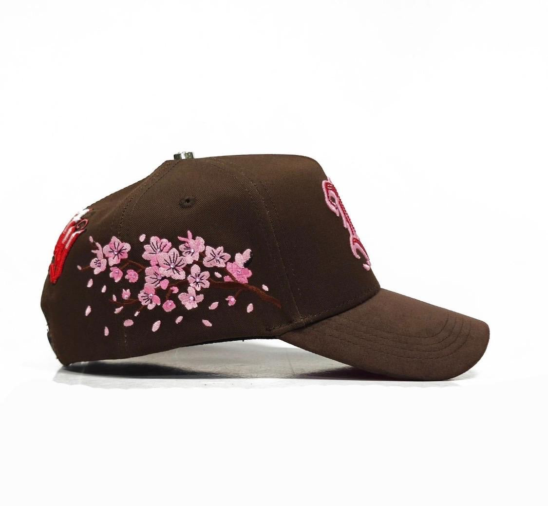 Gorra LA flores brown 90