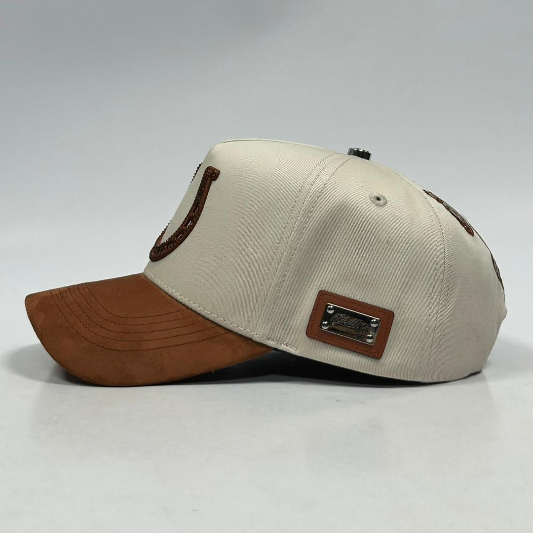 Gorra herradura beige/brown