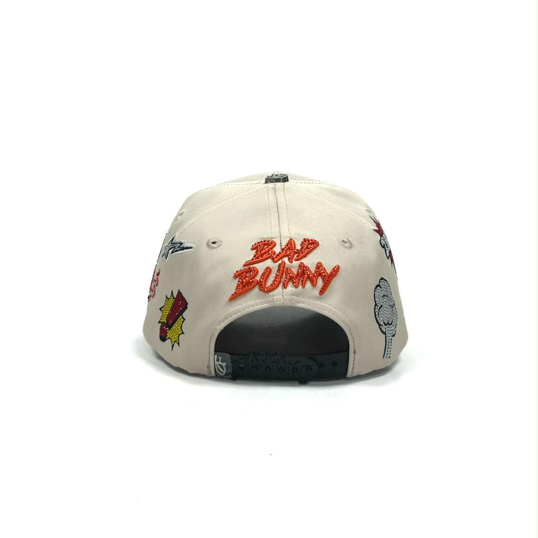 Gorra Bad Bunny beige gray