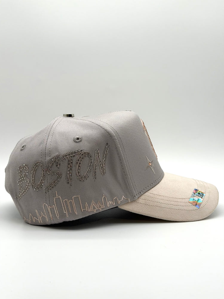 Gorra  Boston city gray-beige