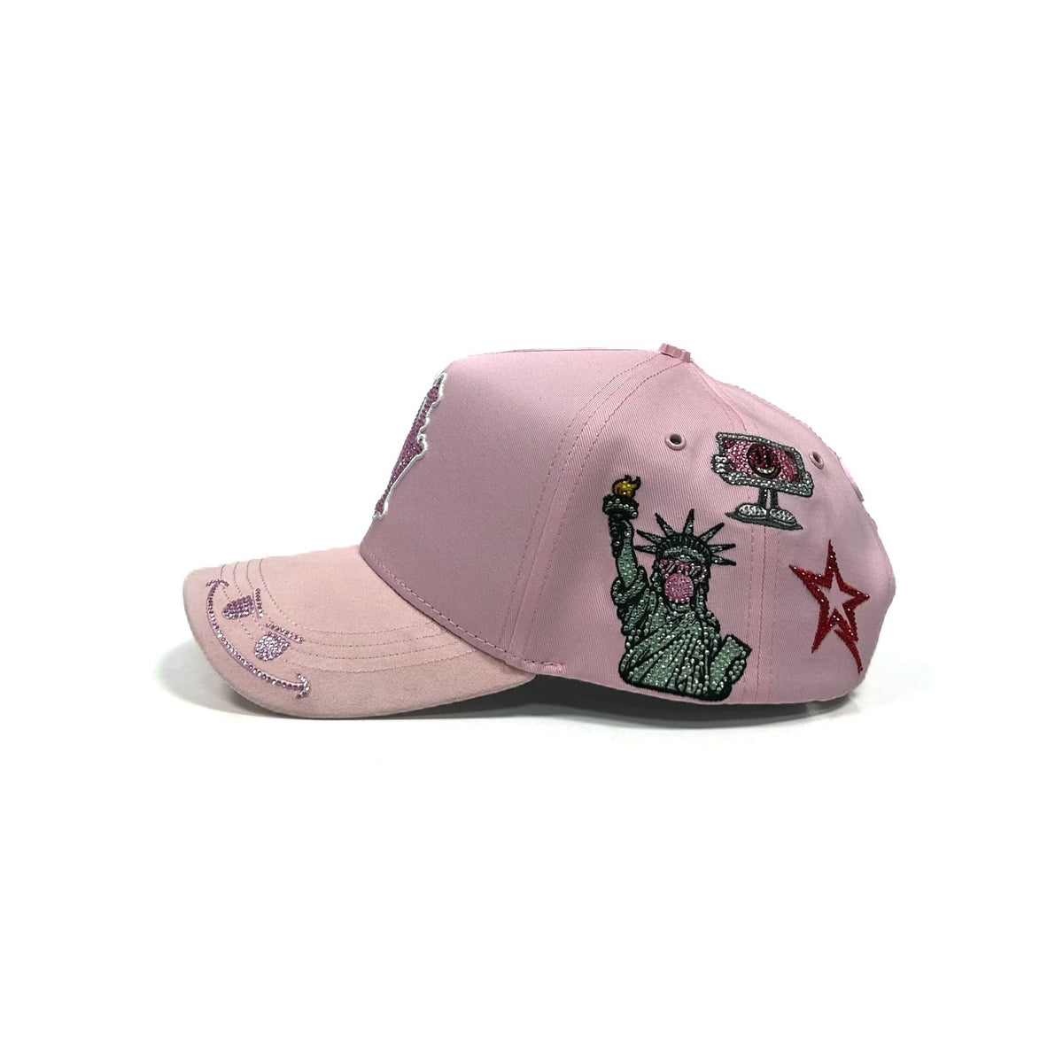 Gorra NY patches Pink