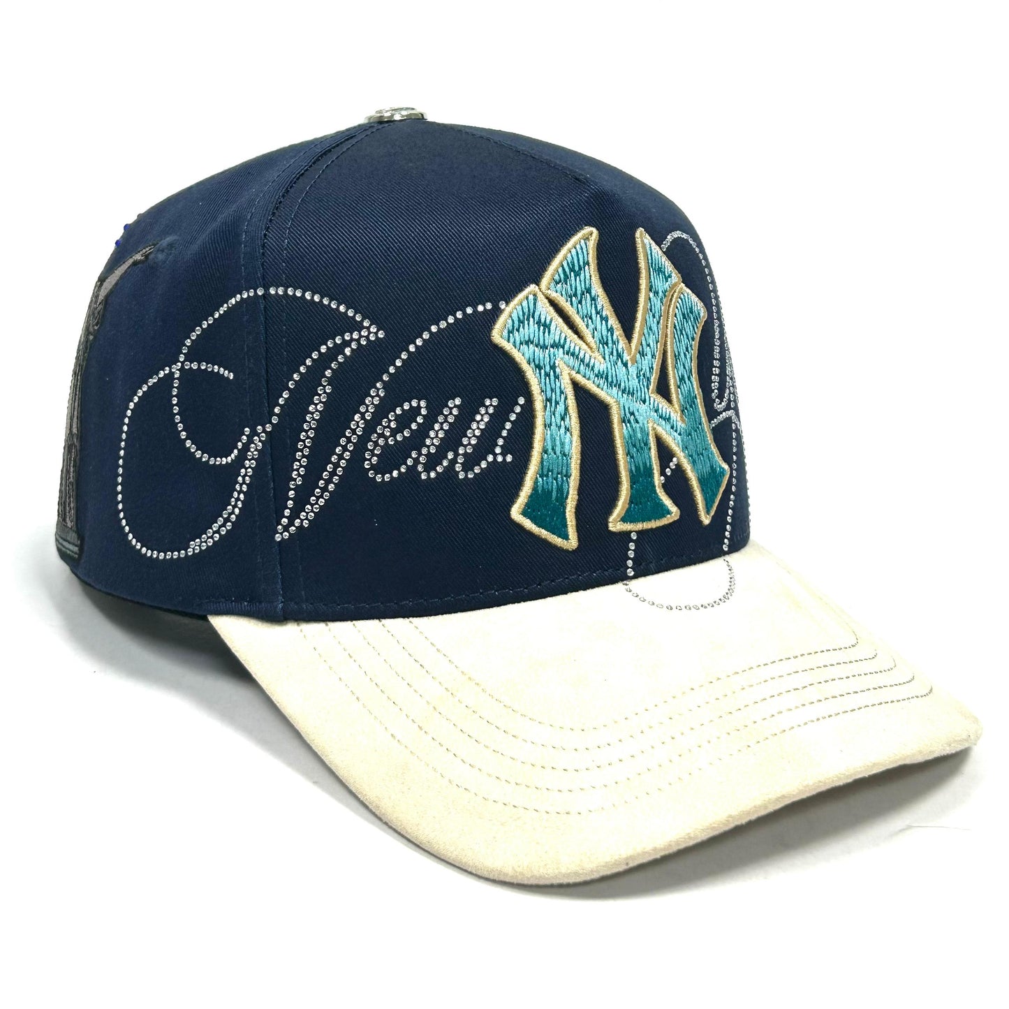 Gorra NY CRYSTALS BLUE/BEIGE